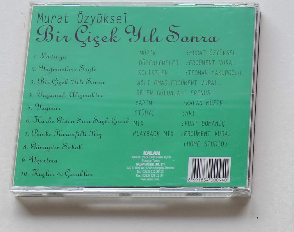 Murat Özyüksel - Bir Çiçek Yılı Sonra Arka