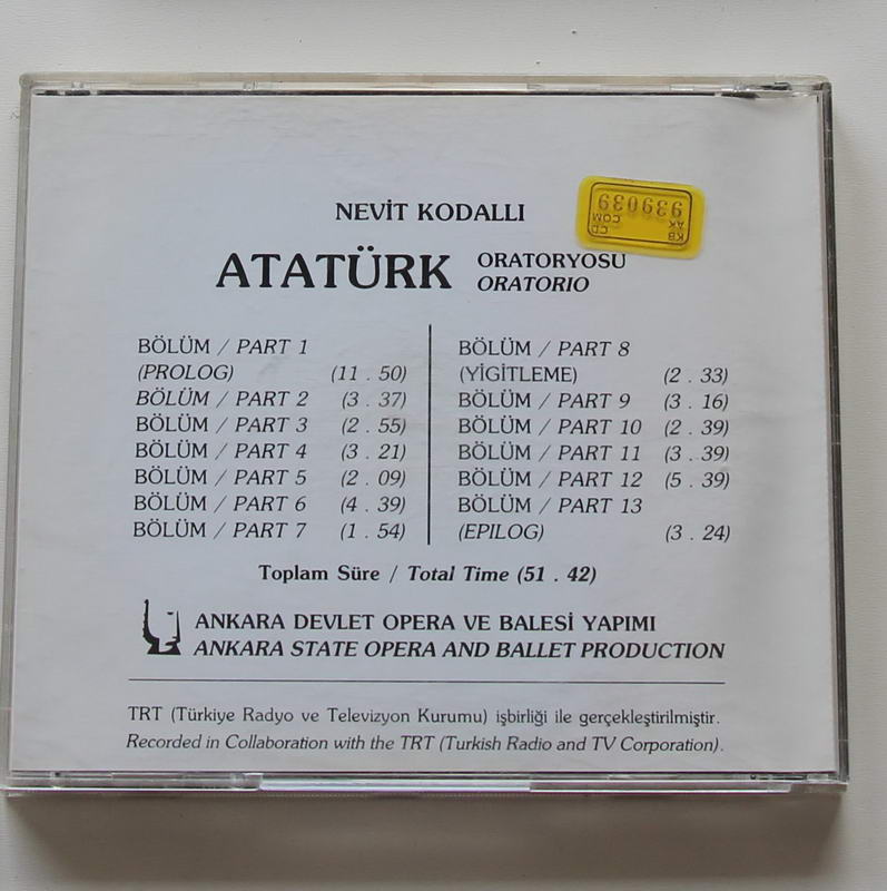 Nevin Kodallı - Atatürk Oratoryosu Arka