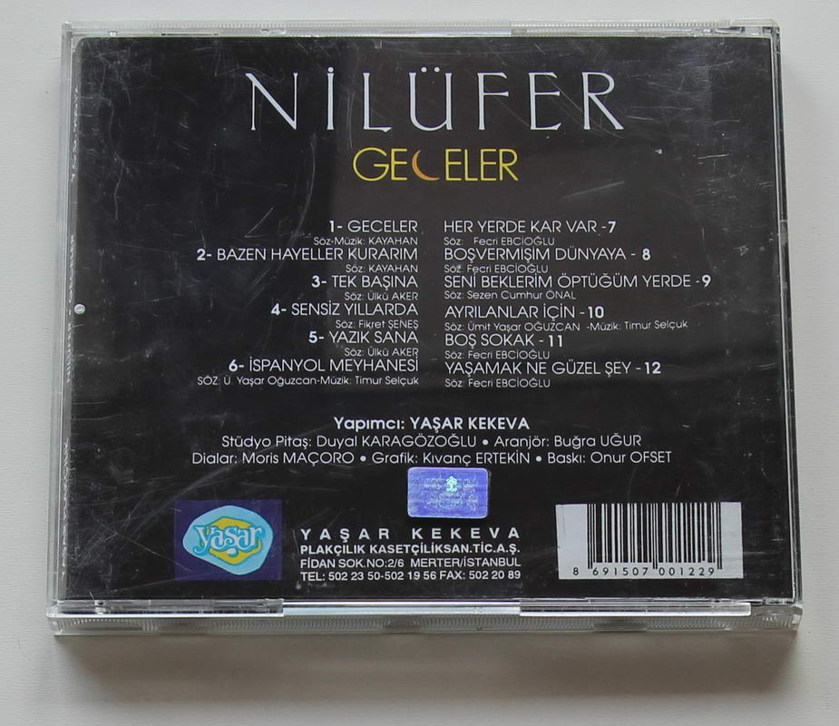 Nilüfer - Geceler Arka