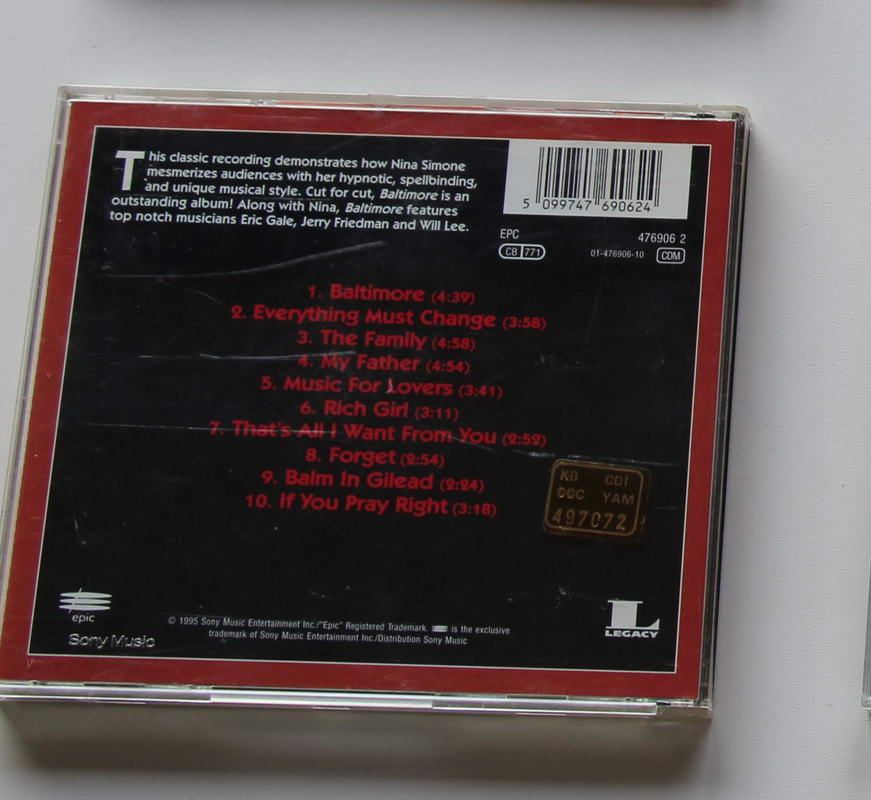 Nina Simone - Baltimore Arka