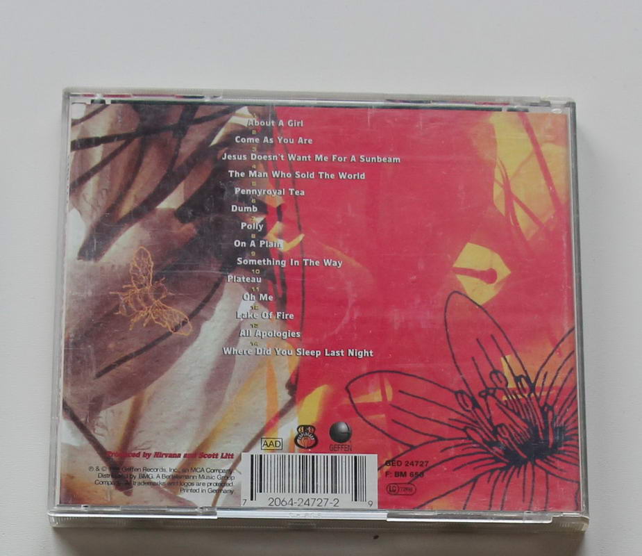 Nirvana - Unplugged in new york Arka