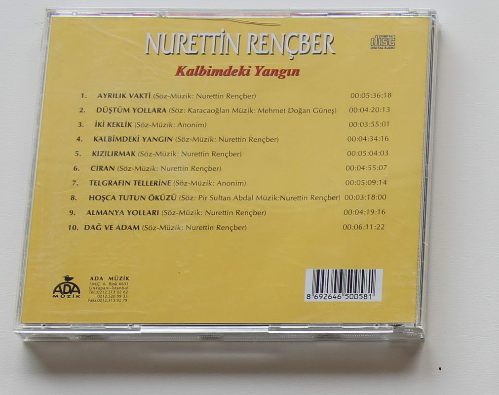 Nurettin Rençber - Kalbimdeki Yangın Arka