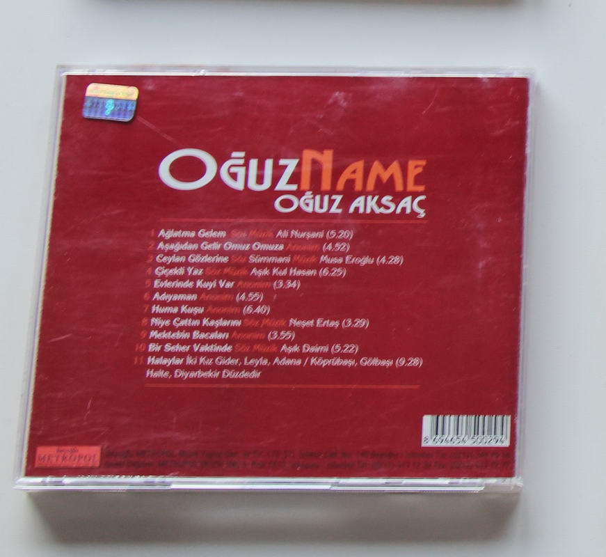Oğuz Aksaç - Oğuzname Arka