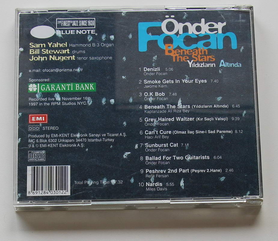 Önder Focan - Beneath The Stars / Yıldızların Altında Arka