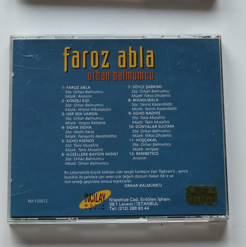 Orhan Balmumcu - Faroz Abla Arka