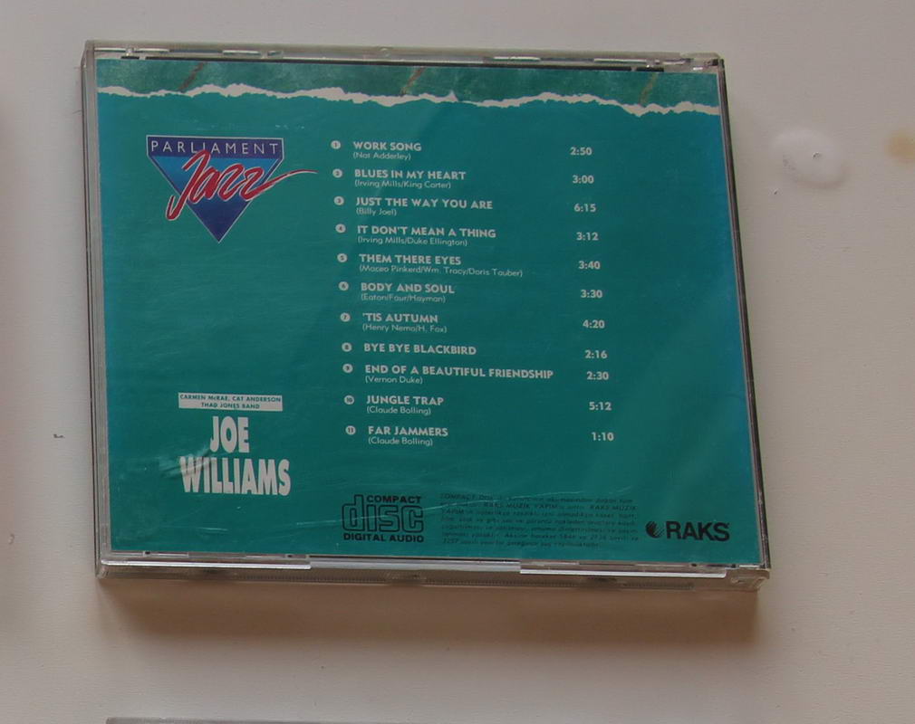 Parliament Jazz - Joe Williams Arka