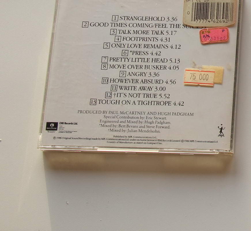 Paul McCartney - Press to Play Arka