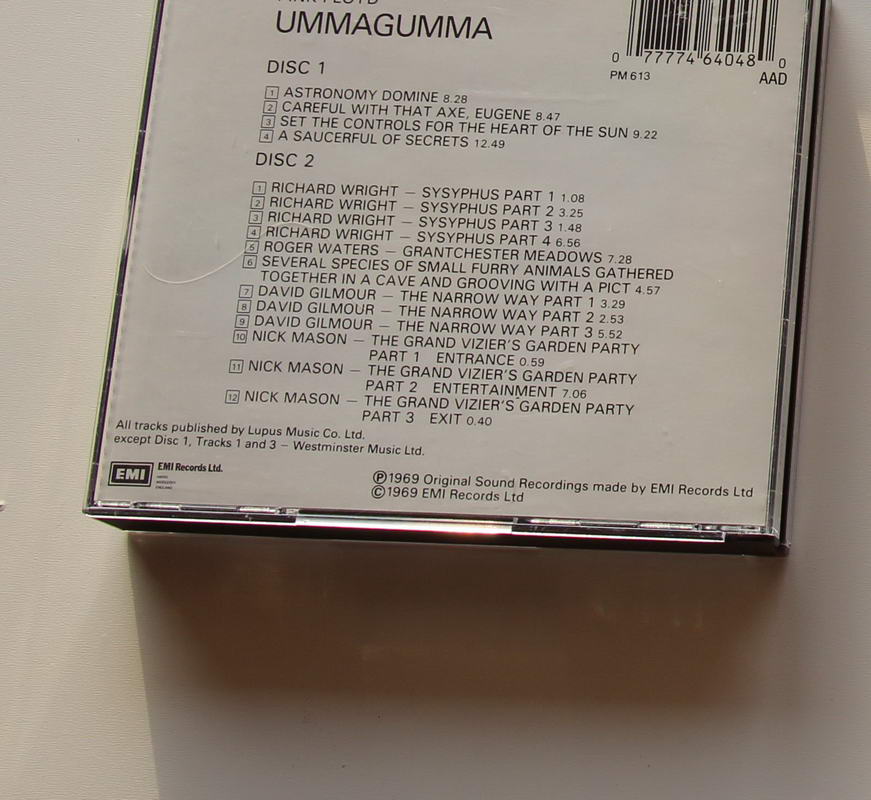 Pink Floyd - Ummagumma Arka