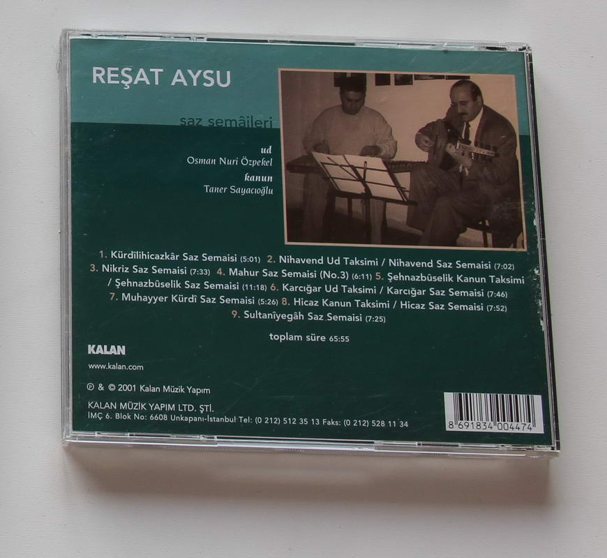 Reşat Aysu - Saz Semaileri Arka