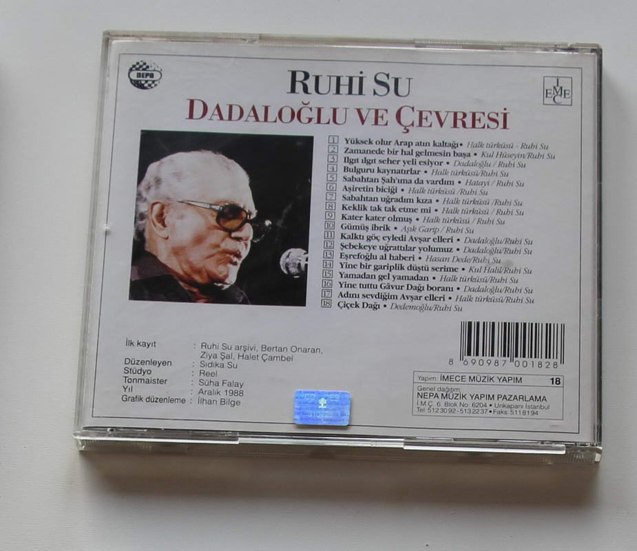 Ruhi Su - Dadaloğlu ve Çevresi Arka