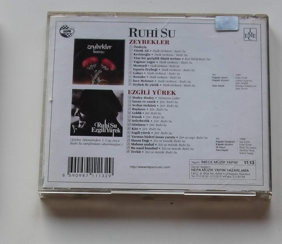 Ruhi Su - Zeybekler / Ezgili Yürek Arka
