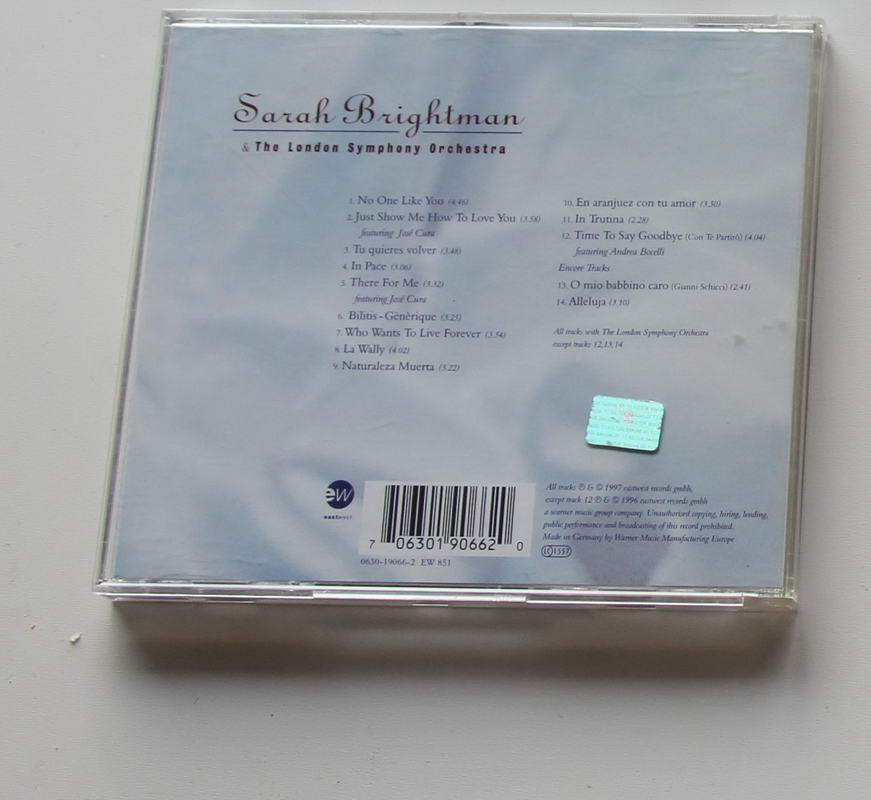 Sarah Brightman - Timeless Arka