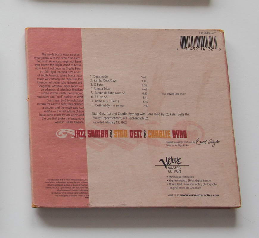 Stan Getz / Charlie Byrd - Jazz Samba Arka