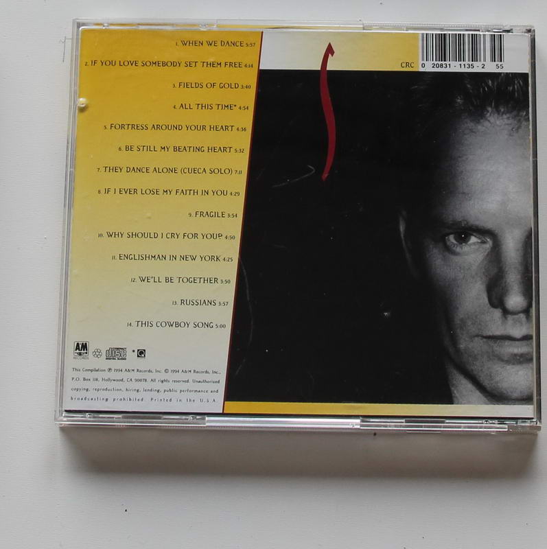 Sting - Fields Of Gold 1984-1994 Arka