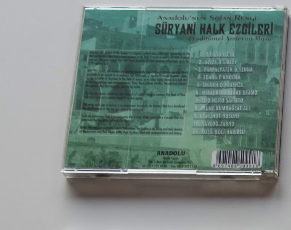 Süryani Halk Ezgileri - Süryani Halk Ezgileri Arka