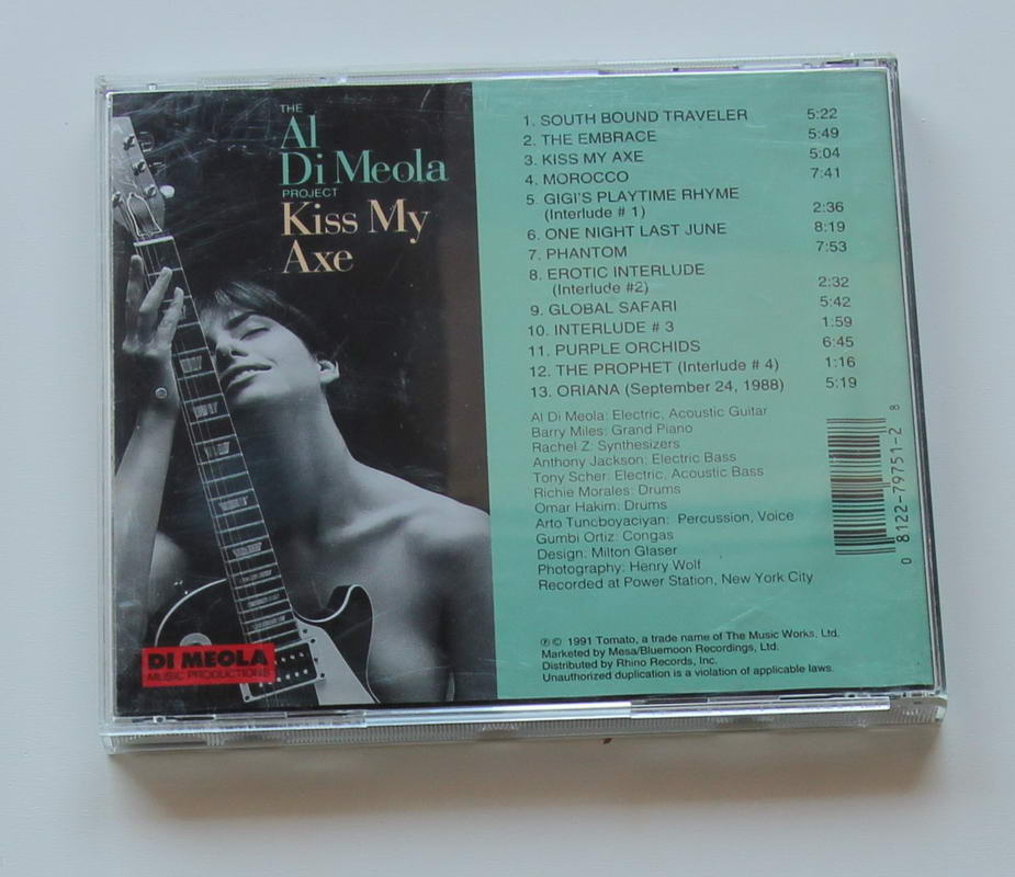 The Al Di Meola Project - Kiss My Axe Arka