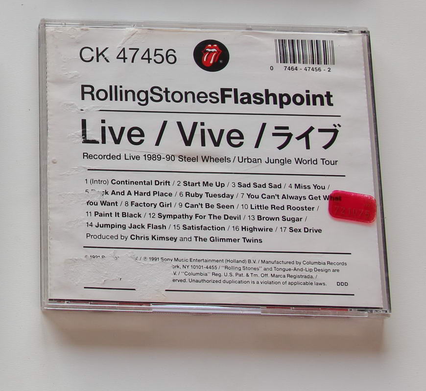 The Rolling Stones - Flashpoint Arka