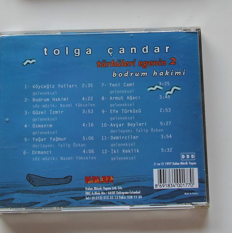 Tolga Çandar - Türküleri Egenin 2 Arka