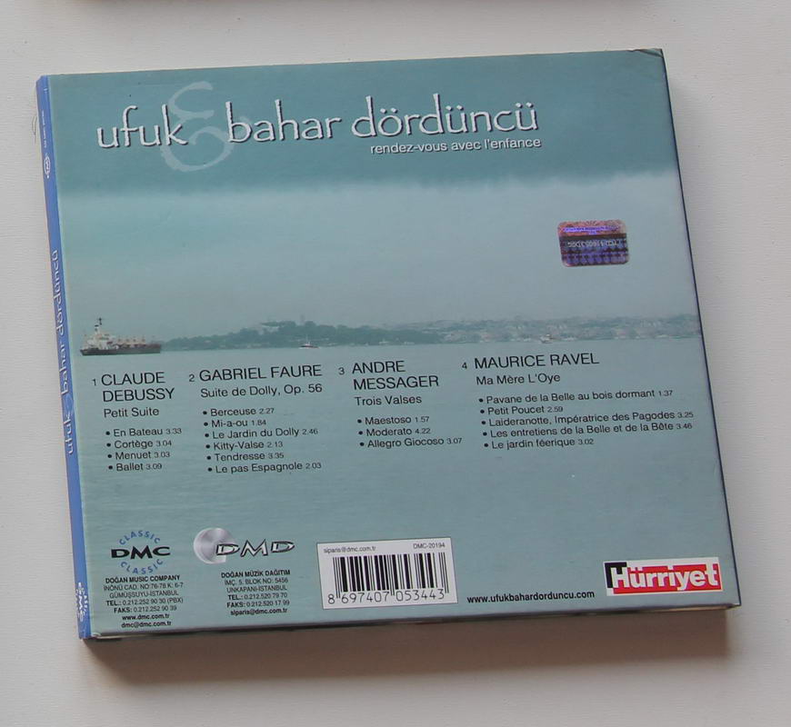 Ufuk & Bahar Dördüncü - Piyano 4 el Arka