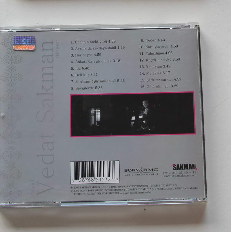 Vedat Sakman - ikibinaltı konser Arka