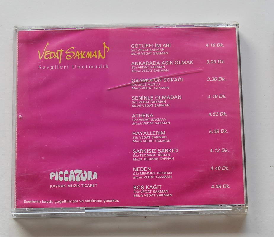 Vedat Sakman - Sevgileri Unutmadık Arka