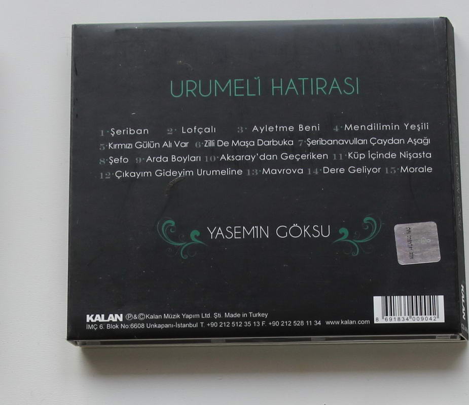 Yasemin Göksu - Urumeli Hatırası Arka