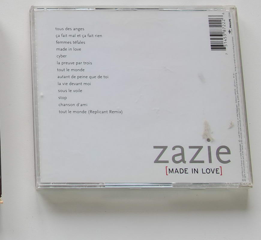 Zazie - Made in love Arka