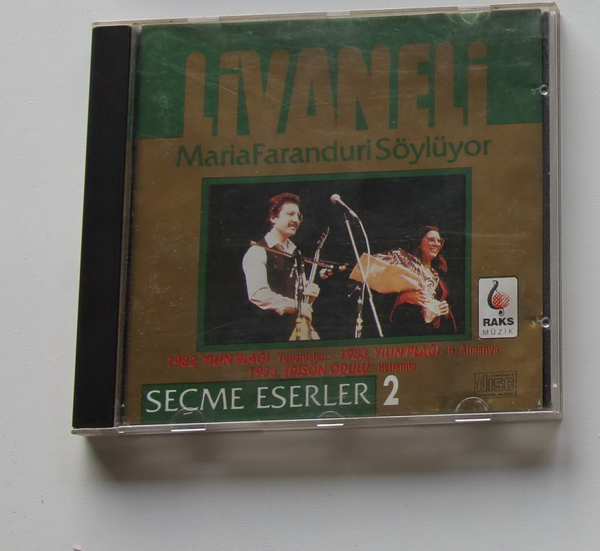 Zülfü Livaneli - Maria Faranduri Söylüyor / Seçme Eserler 2