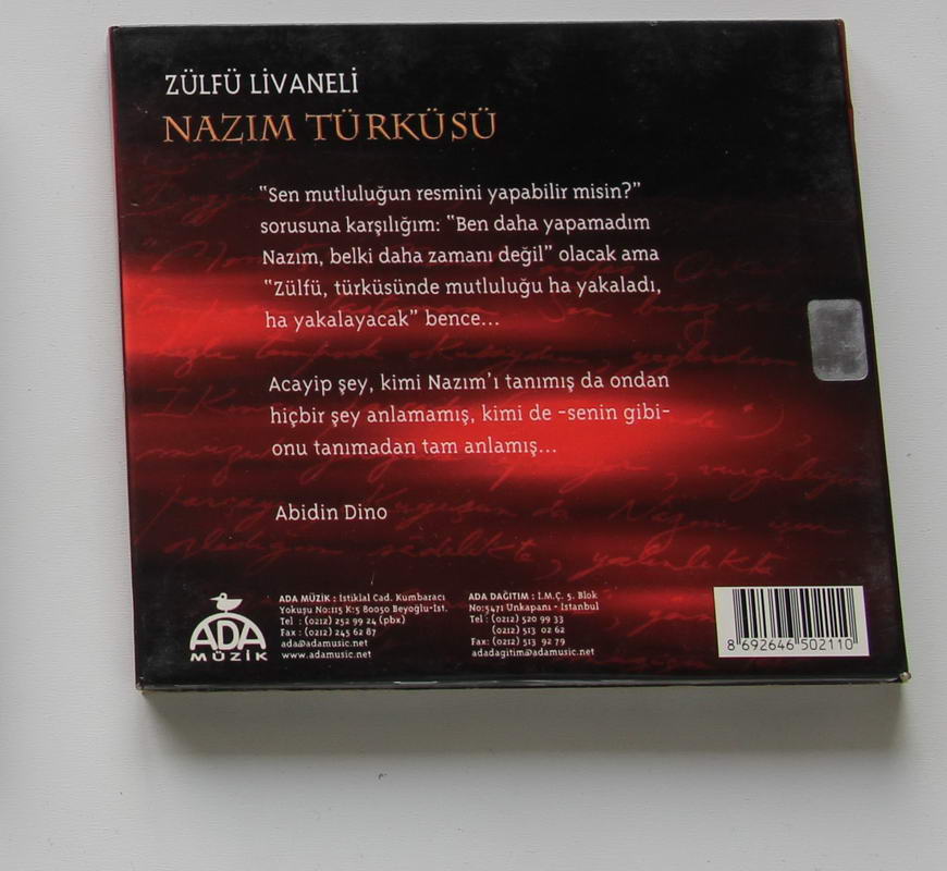 Zülfü Livaneli - Nazım Türküsü Arka